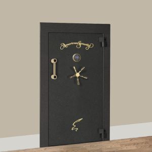 Amsec VD8030BF Vault Door, Brass, Granite, Electronic Lock