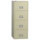 Vertical 25 inch 4-Drawer Letter Fire and Water Resistant File Cabinet