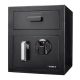 Barska AX13108 Biometric Keypad Depository Safe, Black