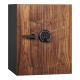 DBAUM Fingerprint Lock Luxury Fire Resistant Safe with Walnut Door